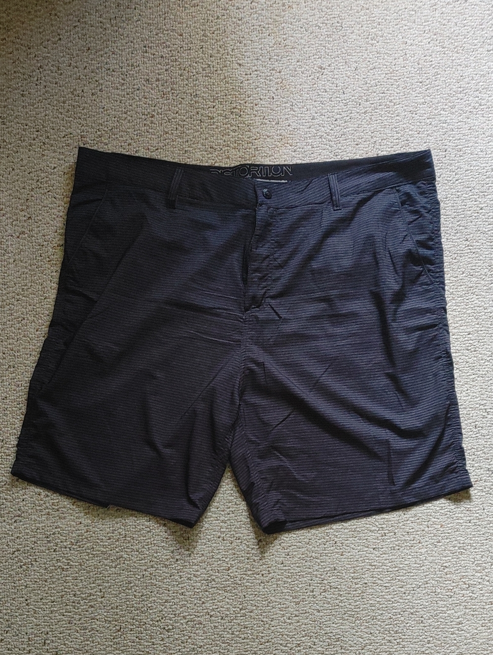 Men's Athletic Black Performance Shorts Comfortable Casual Practical